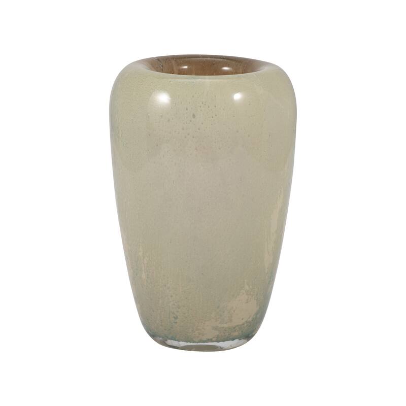 Sagebrook Home Glass Nude Cylinder 2Tone Vase