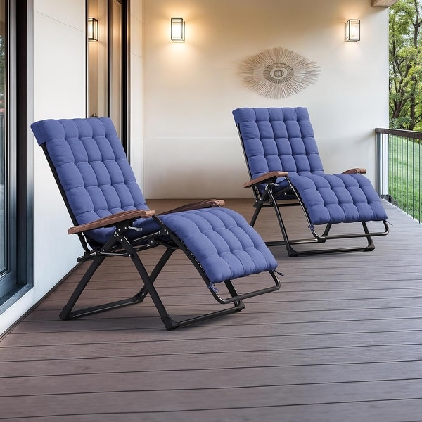 PURPLE LEAF Extra Wide Zero Gravity Reclining Chaise Lounge