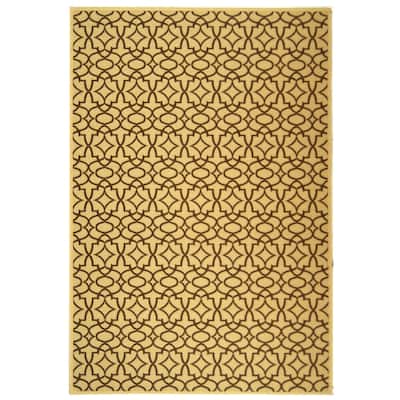 SAFAVIEH Courtyard Penny Indoor/ Outdoor Waterproof Patio Backyard Rug