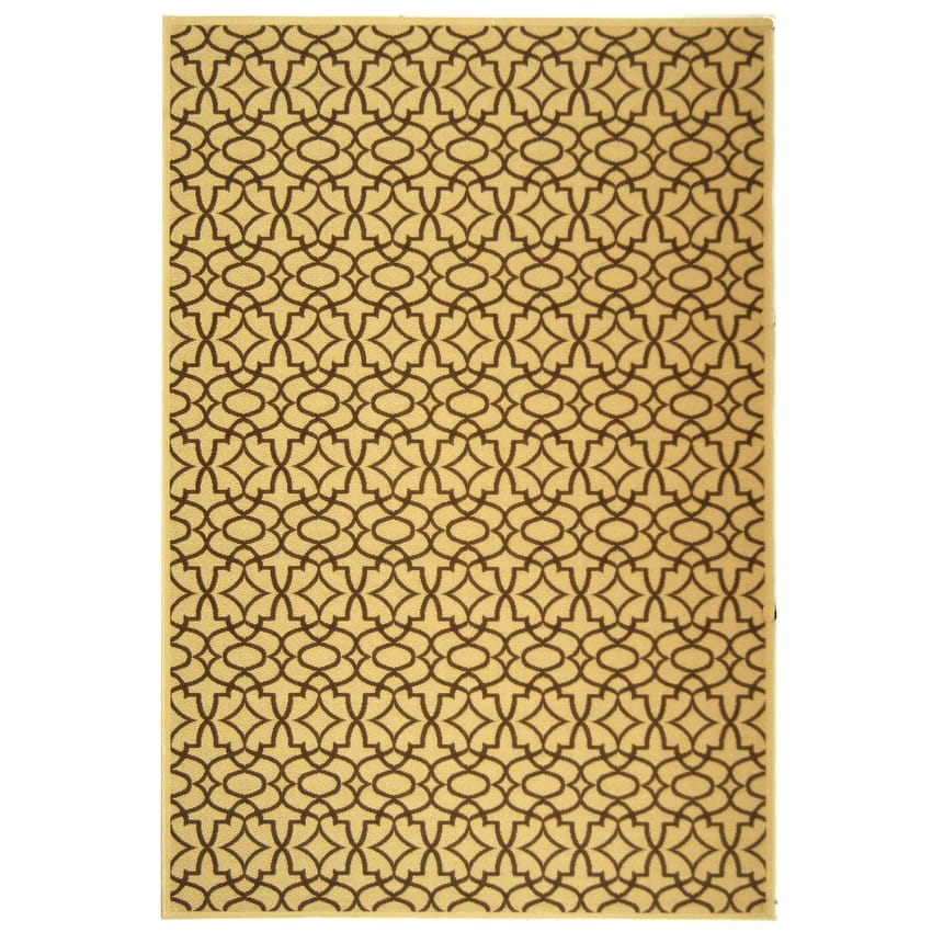 SAFAVIEH Courtyard Penny Indoor/ Outdoor Waterproof Patio Backyard Rug