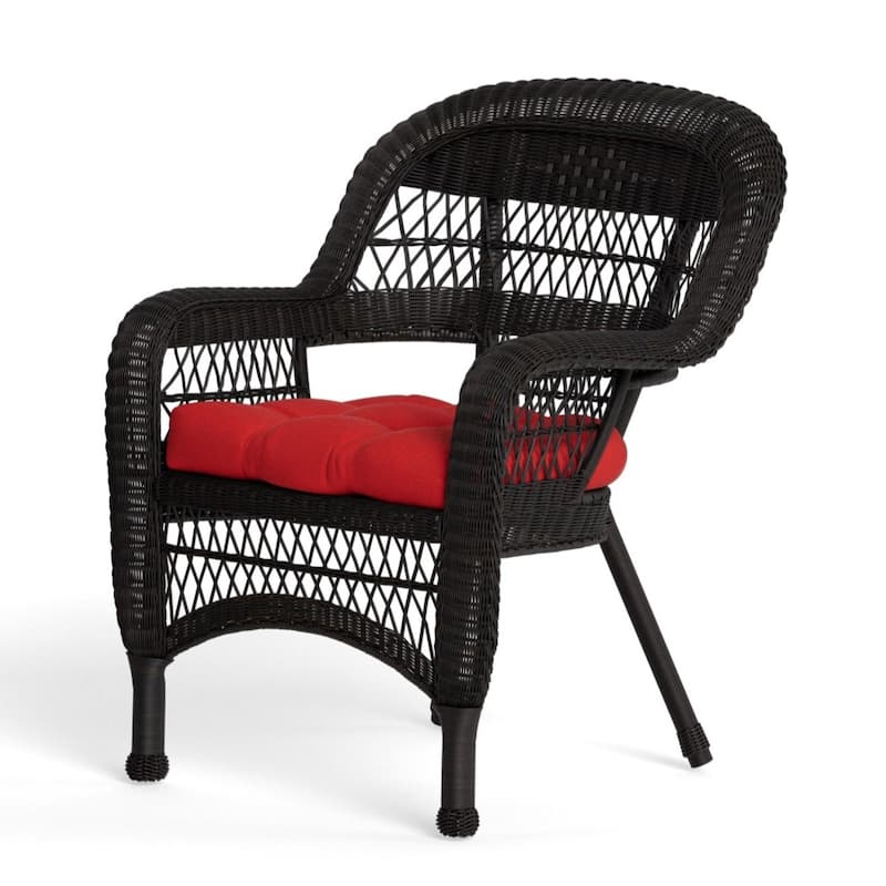 Portside Dark Roast Outdoor Wicker Dining Set (7-Piece)