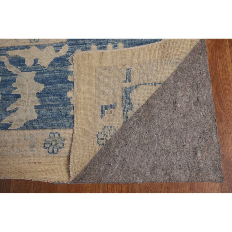 Vegetable Dye Oushak Oriental Large Rug Handmade Yellow Wool Carpet - 10'1"x 13'6"