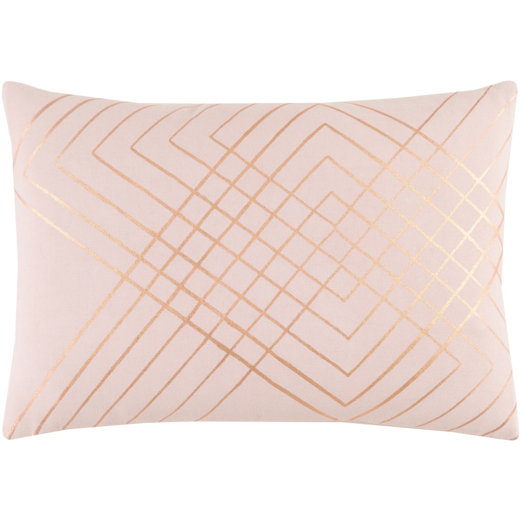 Decorative Rosa Blush 13" x 19" Throw Pillow Cover