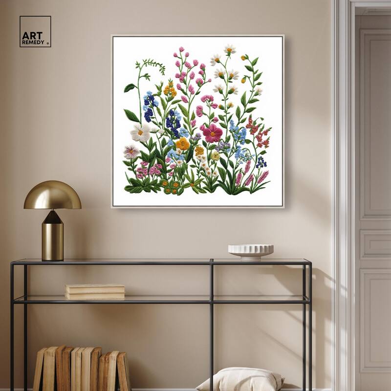 Wildflower Patch I Canvas by Art Remedy