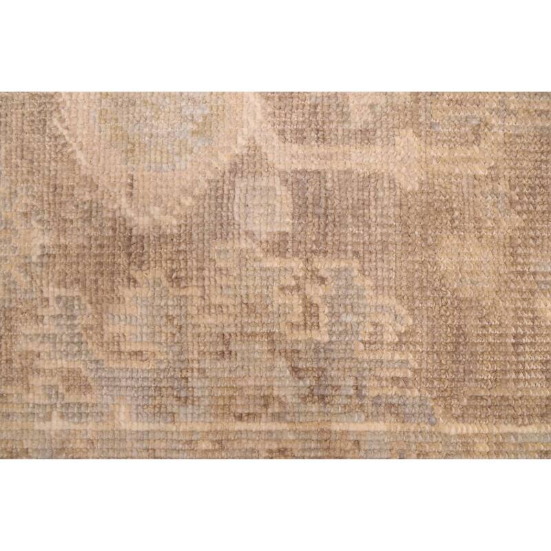 ECARPETGALLERY Hand-knotted Kavya Oushak Taupe Wool Rug - 5'11 x 9'2