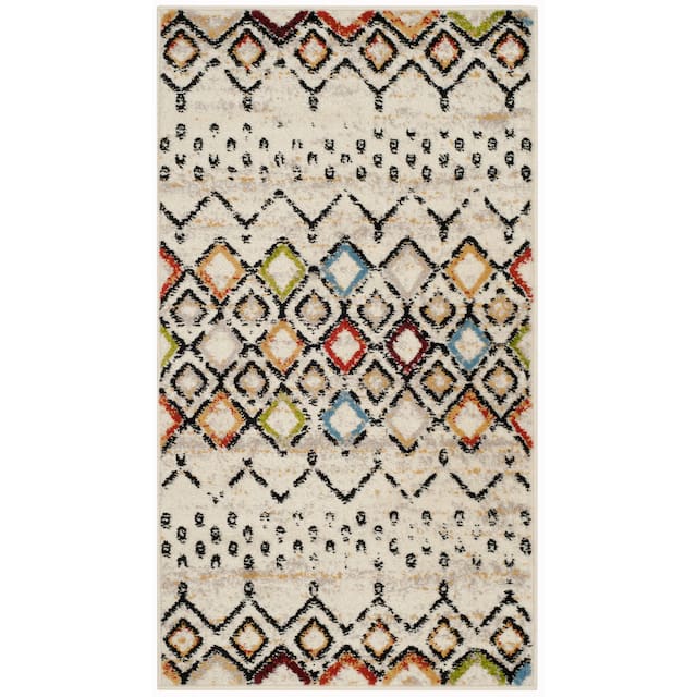 SAFAVIEH Amsterdam Bridget Moroccan Boho Rug - 2'3" x 4' - Ivory/Multi