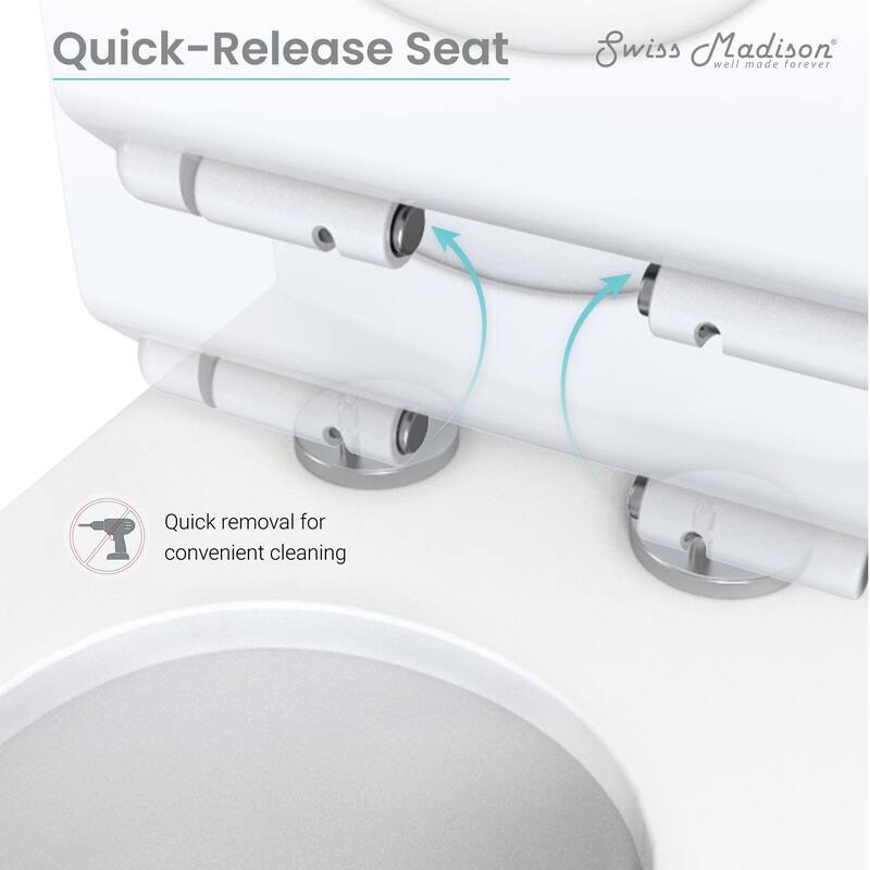 Swiss Madison Sublime One Piece Elongated Toilet Dual Flush 0.8/1.28 gpf