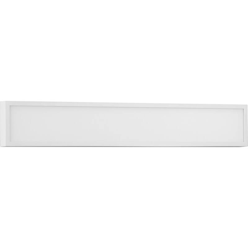 Everlume Collection 1Light Satin White Frosted Glass LED Modern Bath
