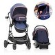 preview thumbnail 1 of 7, Pivot Vizor Travel System with LiteMax Infant Car Seat Promenade Blue