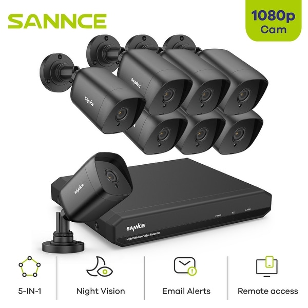 SANNCE 16CH 1080p Full HD 5 in 1 Security Camera System for 24 7