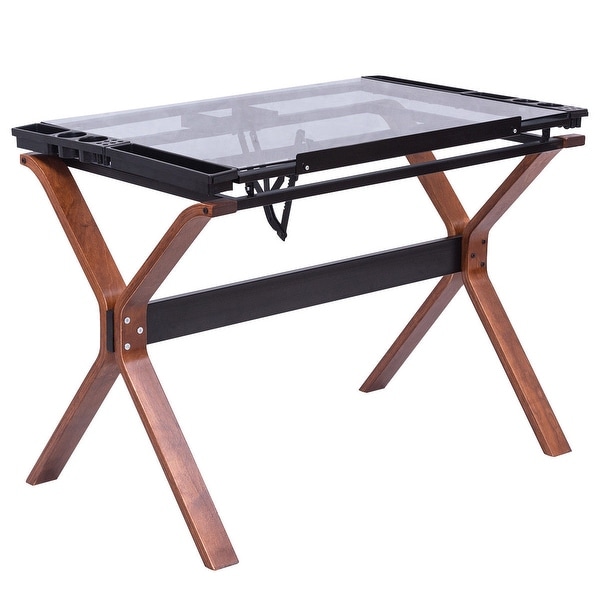 Shop Gymax Adjustable Drafting Table Craft Station Drawing Desk
