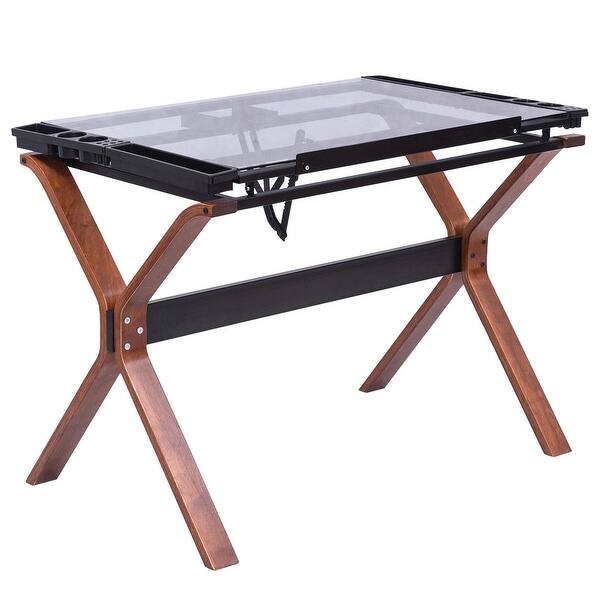 Shop Gymax Adjustable Drafting Table Craft Station Drawing Desk