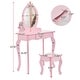 preview thumbnail 23 of 53, Make up Table Kids Vanity Set With Mirror