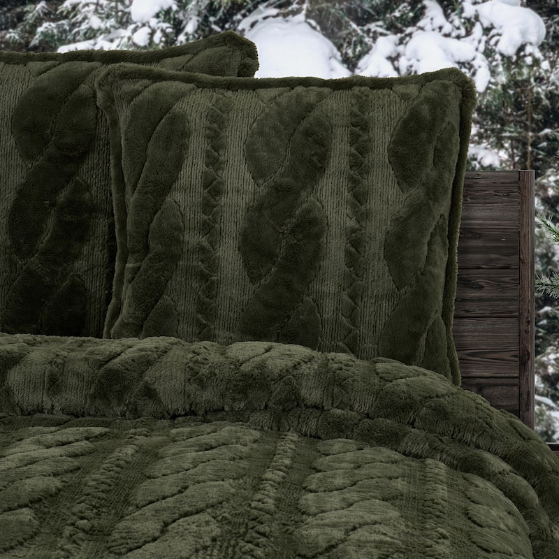 Cava Evergreen Euro Quilted Sham