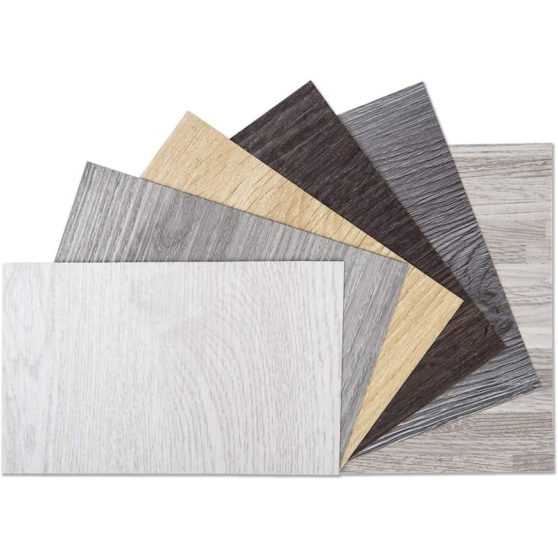 Art3d Peel and Stick Vinyl Floor Tiles Wood Look Planks, 36'' × 6'' - 6 colours - Samples