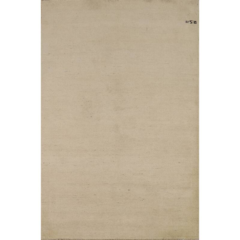 Contemporary Gabbeh Oriental Accent Rug Hand-Knotted Wool Carpet - 4'0"x 6'0"