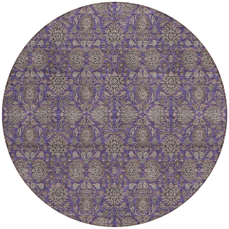 HomeRoots Floral Transitional Rectangle Outdoor Rug