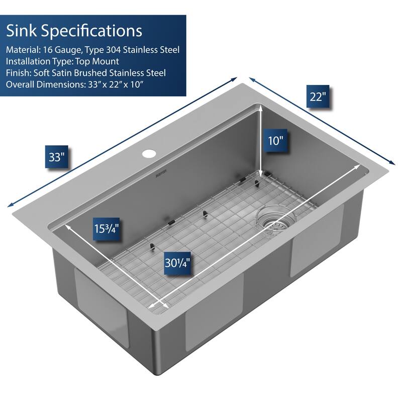 Karran USA WST-26-PK1 Elite Workstation 33" Drop In Single Basin