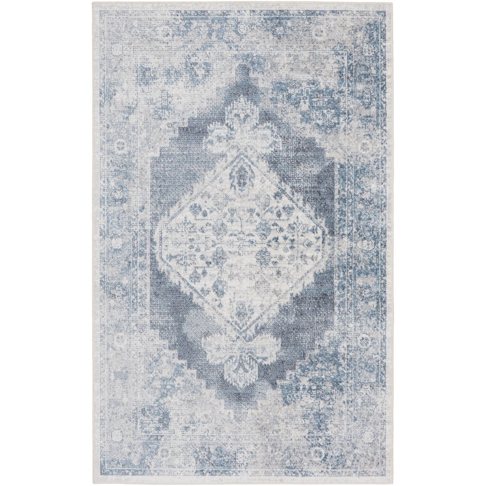 Nourison Astra Machine Washable Distressed Area Rug
