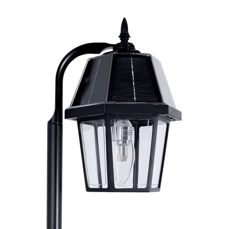 Shepherd Hook 80 Lumen Solar Warm White LED Pathway Landscape Light