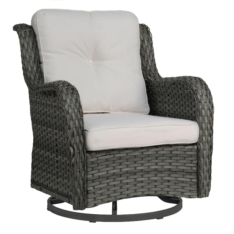 Outdoor Swivel Rocker Patio Rattan Chair