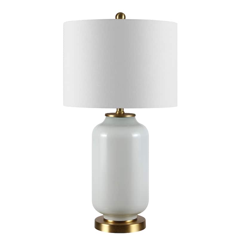 SAFAVIEH Lighting Vasilij 26-inch Glass Table Lamp - 14" x 14" x 26" - 14Wx14Dx26H