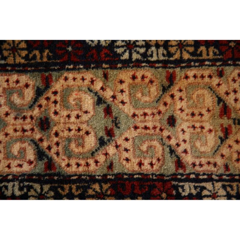 Vegetable Dye Antique Shirvan Oriental Accent Rug Handmade Wool Carpet - 3'2" x 5'5"