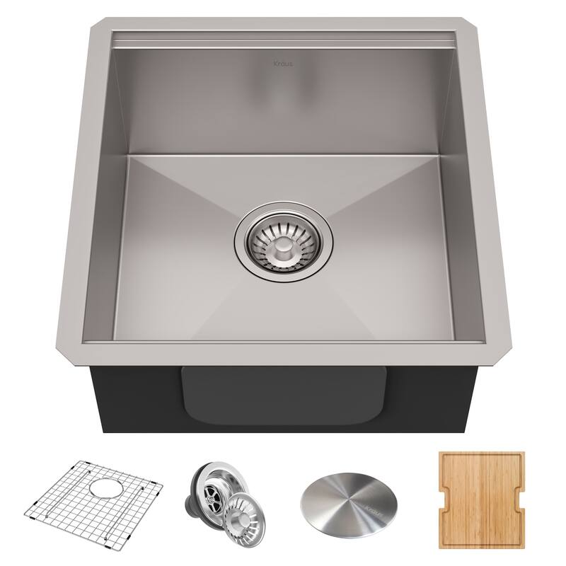 KRAUS Kore Workstation Undermount Stainless Steel Kitchen Sink