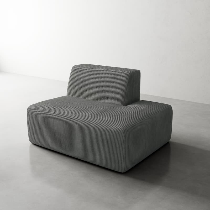 Modern Chaise Lounge Indoor Corduroy Sofa