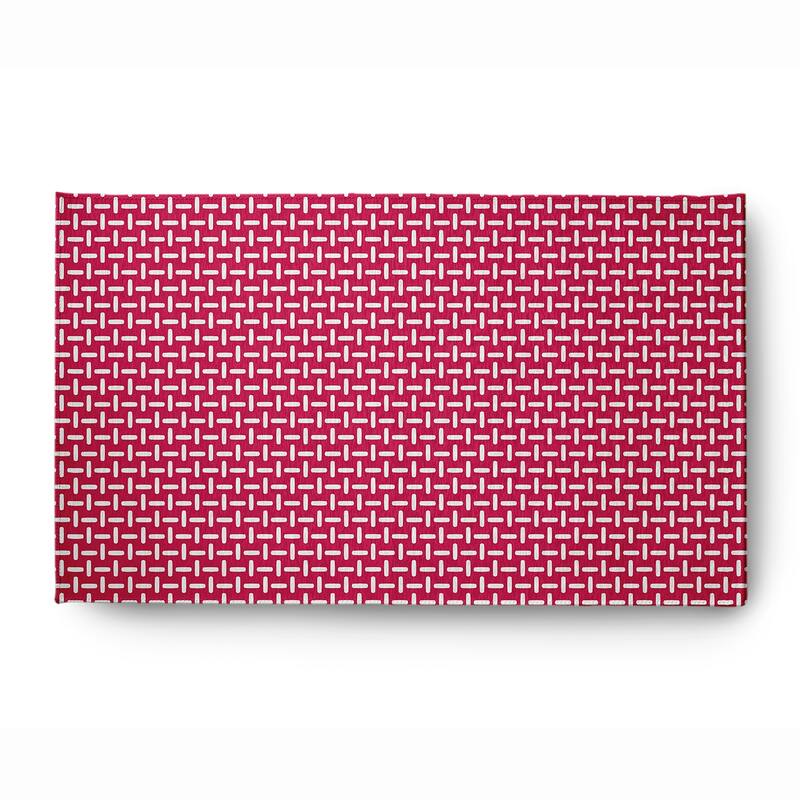 Woven Stitch Soft Chenille Rug - 3' x 5' - Fuchsia