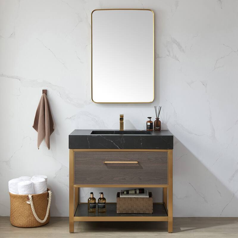 Mutriku Rectangle Aluminum Framed Wall Mount Mirror