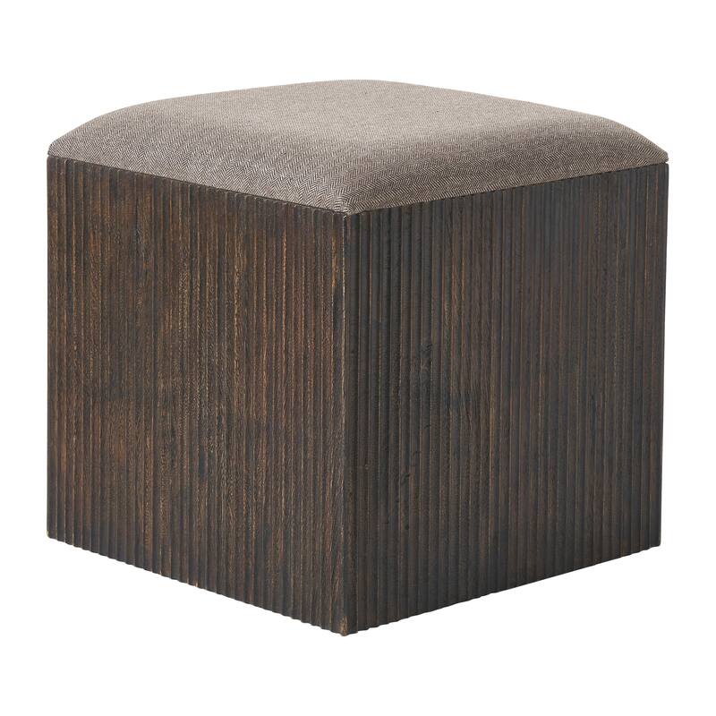 Tristan 18" Height Stool, Brown
