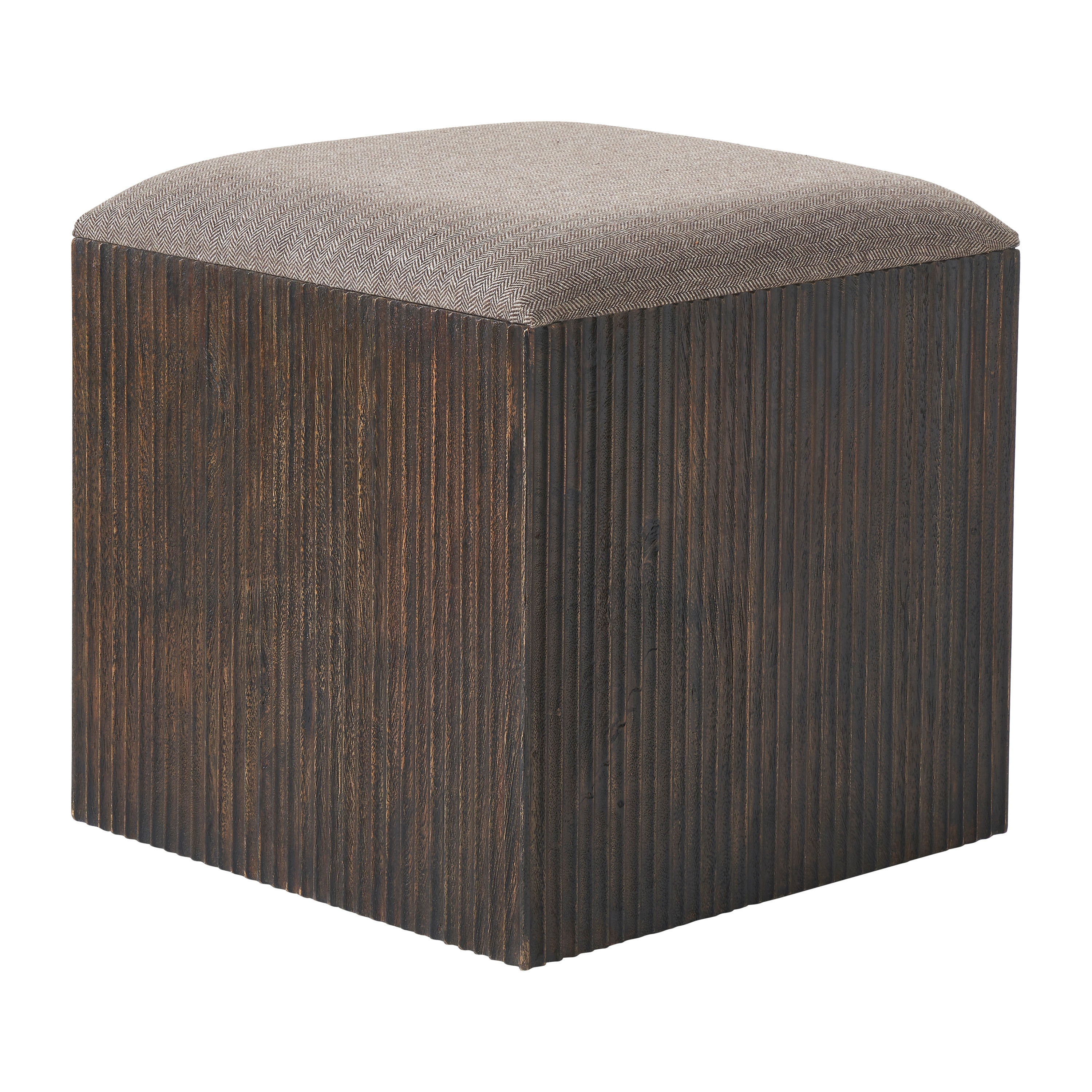 Tristan 18" Height Stool, Brown