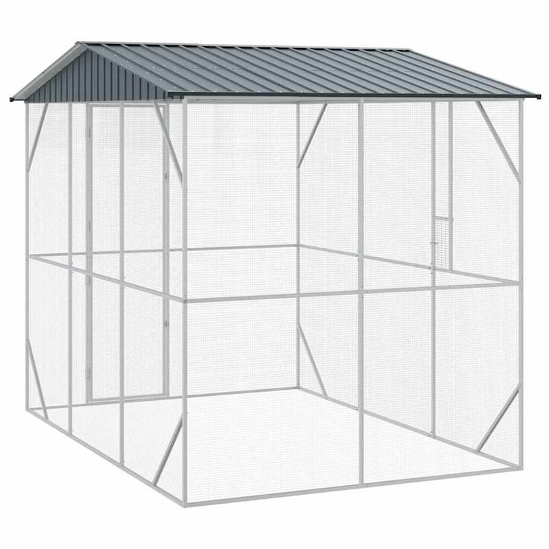 vidaXL Bird Cage Anthracite Galvanized steel