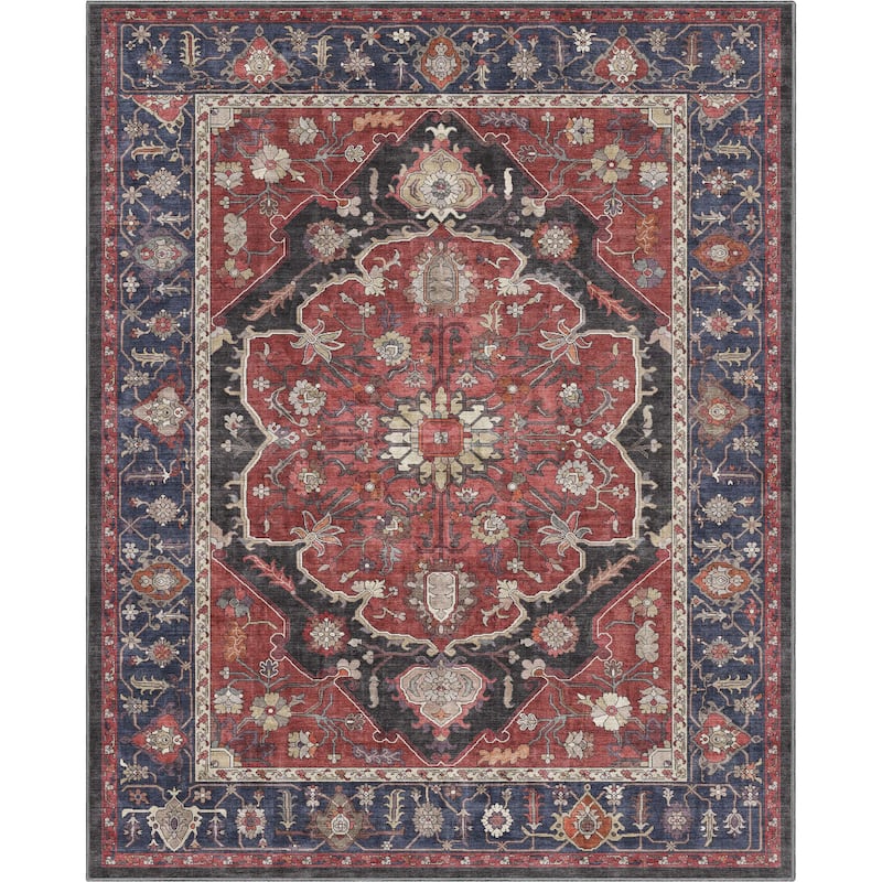 Well Woven Apollo Serapi Jaipur Vintage Medallion Flat-Weave Area Rug