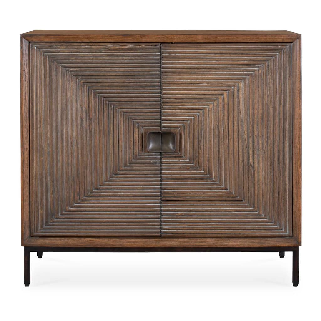 Uttermost Bottom Line 2 Door Wood Cabinet - 36.00" W x 14.00" H x 33.00" D