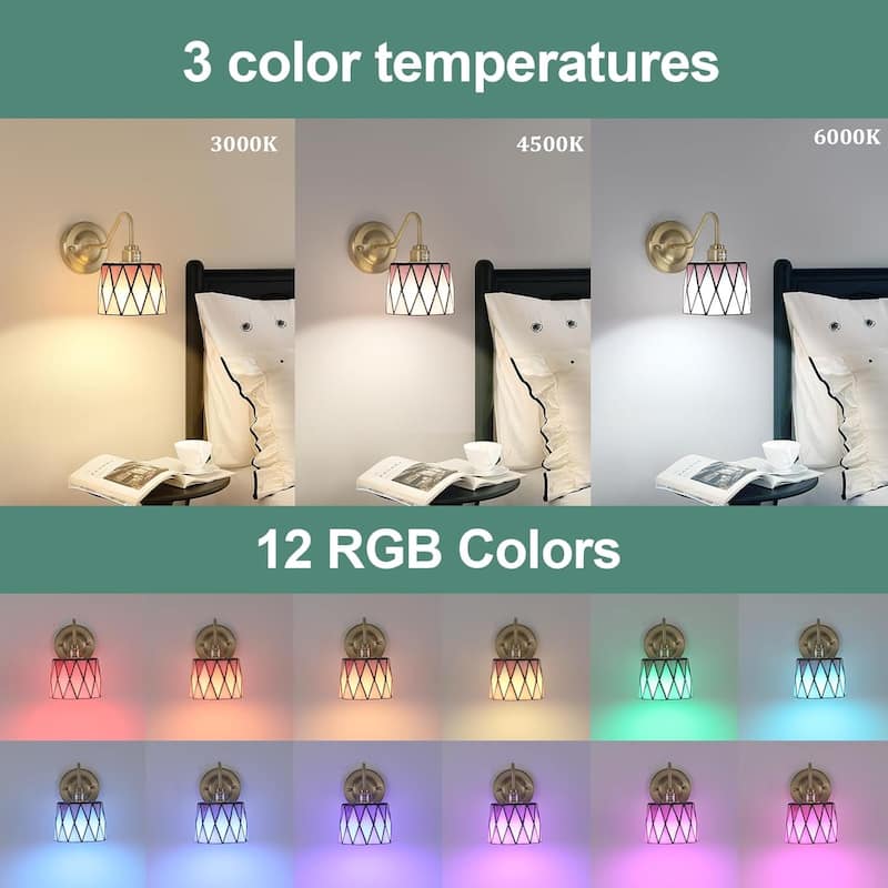 Set of 2 hallway light pink wall light glass kitchen light