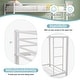 preview thumbnail 16 of 18, Gymax Twin Over Twin Low Metal Bunk Bed with Ladder Guardrails for