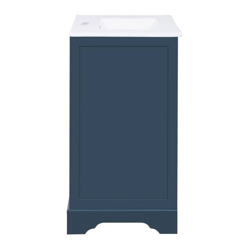 GDFStudio - Briarcrest Modern Freestanding Bathroom Vanity with Ceramic Sink & Soft Closing Doors - 30'W