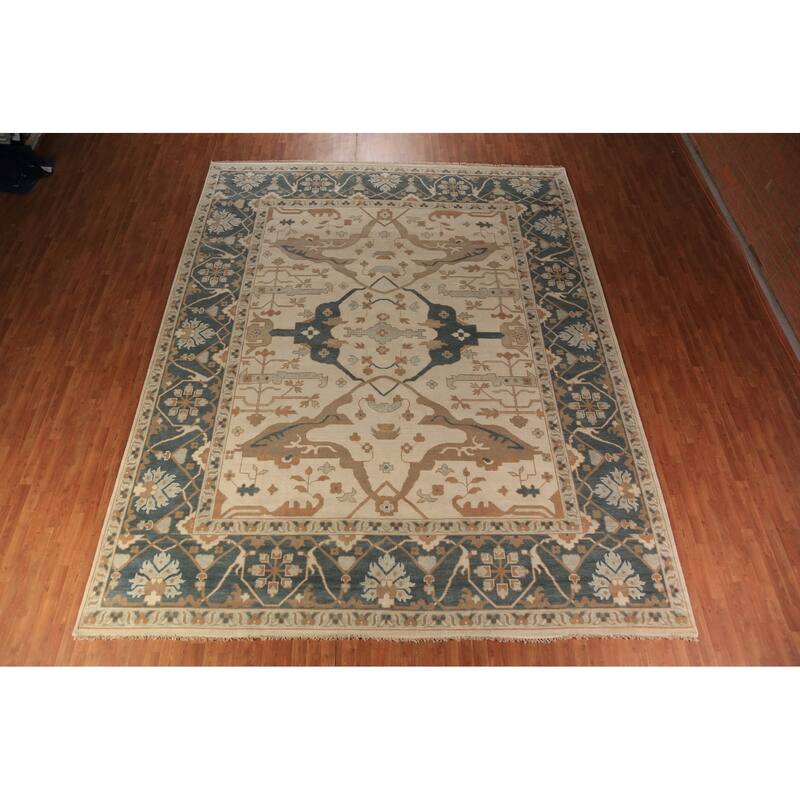Oushak Oriental Large Area Rug Handmade Wool Carpet - 12'0" x 15'0"