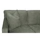 preview thumbnail 1 of 14, Lauren 3-piece Contemporary Angled 6-Seater Sectional Zealand Moss - Left Facing