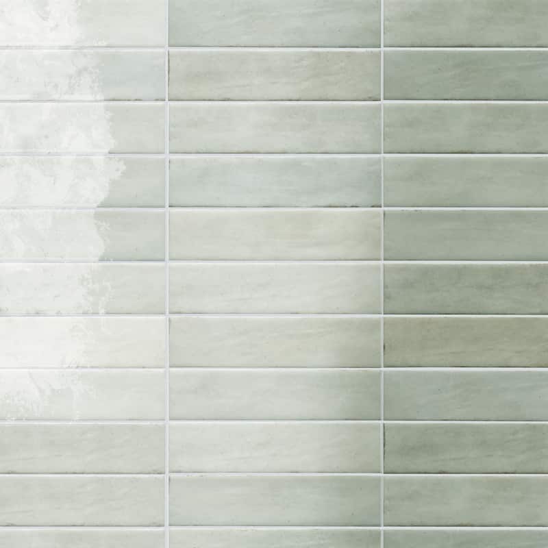 Merola Tile Tribeca Studio Seaglass Mint 2-3/8" x 9-5/8" Porcelain Wall Tile