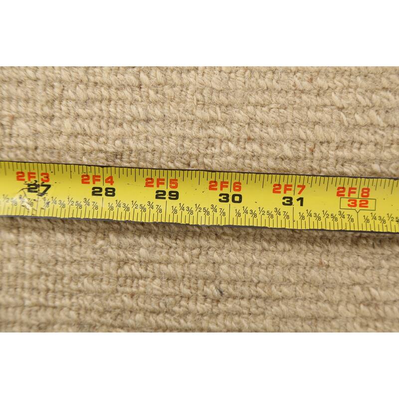 Checkered Nepalese Vegetable Dye Oriental Wool Area Rug Hand-knotted - 6'1" x 9'3"