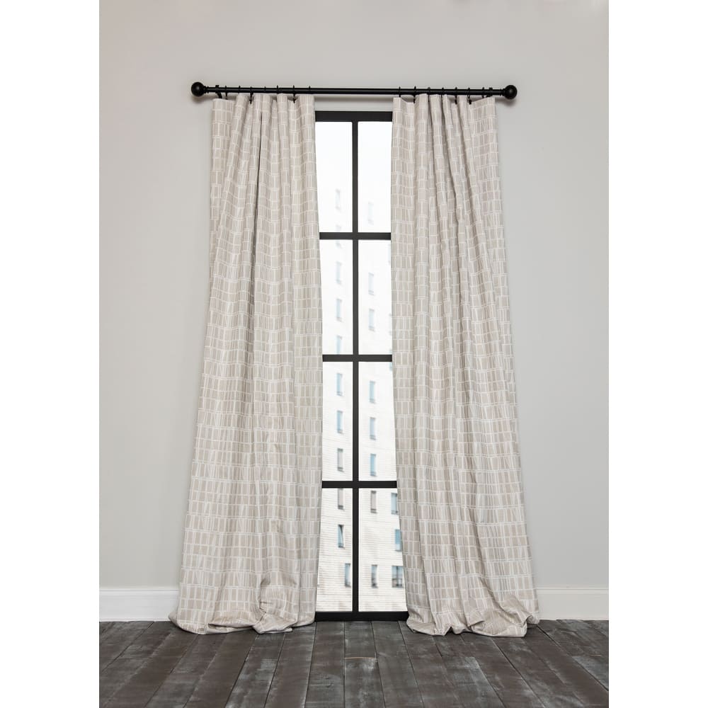 -Patrice Blackout Thermal Rod Pocket Curtain Single Panel, 52 by 63-Inch, Gray