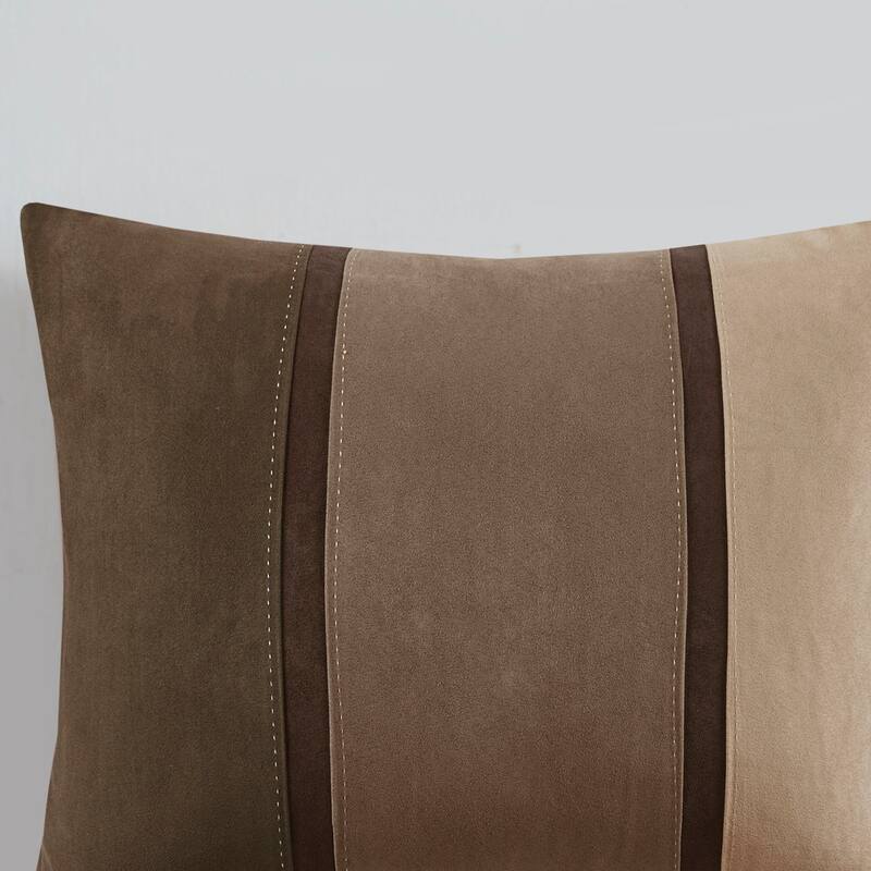 GDF Studio - Palisades 7-Piece Faux Suede Comforter Set with Decorative Pillows