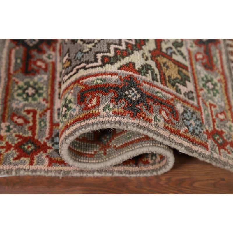 Gray Heriz Serapi Indian Accent Rug Handmade Wool Carpet - 2'0" x 3'0"