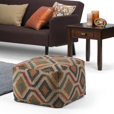 WYNDENHALL Mirella Boho Square Pouf