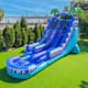 XJUMP Tropical Deep Sea 19' Dual Lane Side Loader Water Slide with Pool, for Kids and Adults, Commercial Grade (Blower Included)
