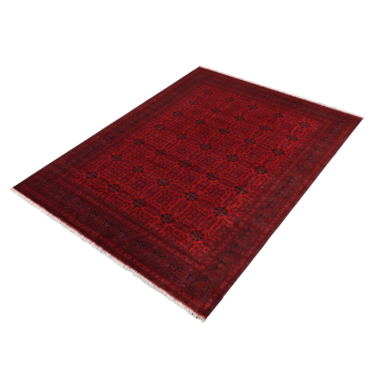 Vintage Biljik Khal Mohammadi Jericho Red/Blue Rug - 9'9'' x 12'7''