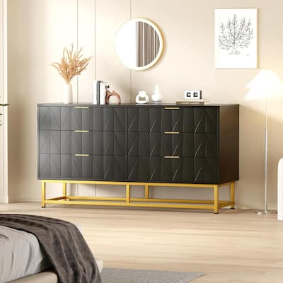 6 Drawer Dresser for Bedroom, Small Chest of Drawers with Storage